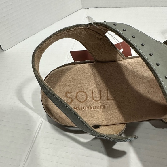 NWT SOUL Naturalizer Womens Beacon  Slingback Sandals  Gray Sage size 10 USA - Picture 9 of 11